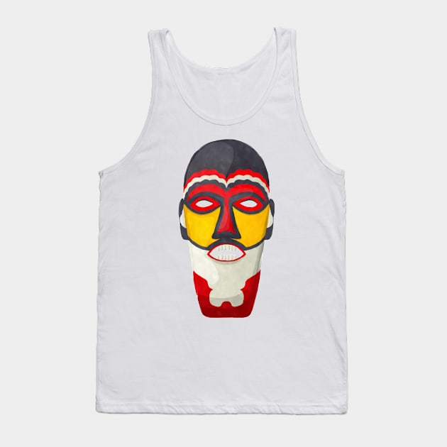 Watercolor tribal mask Tank Top by lirch